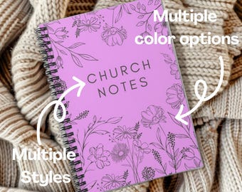 Floral Christian Journal: Personalized Sermon, Prayer, or Gratitude Notebook