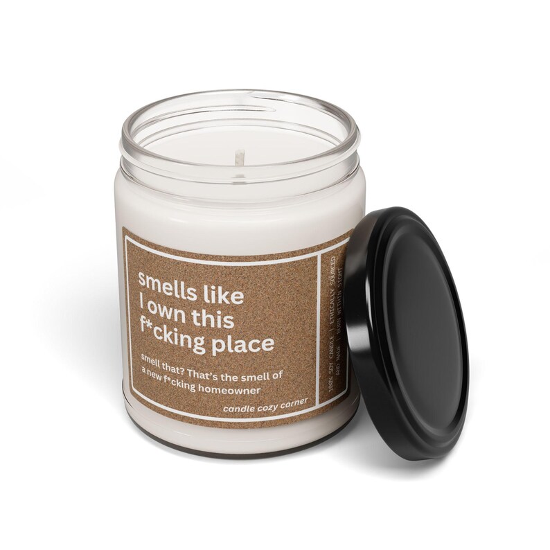 New Homeowner Gift, Housewarming Candle, Closing Day Gift, Closing Gift for House, Funny New House Gift, Condo Owner, House Warming Gift image 9
