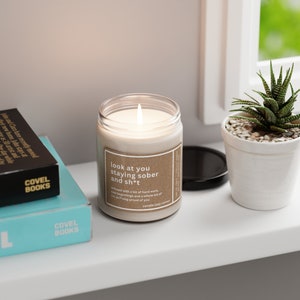 Sobriety Gift Candle: Proud of You, 9oz Soy Candle image 7