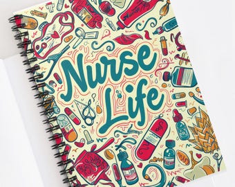 Libreta de enfermera con humor sarcástico: páginas rayadas para notas médicas ingeniosas. El regalo perfecto para enfermeras registradas o anestesistas en su graduación, la Semana de la Enfermería o su cumpleaños.