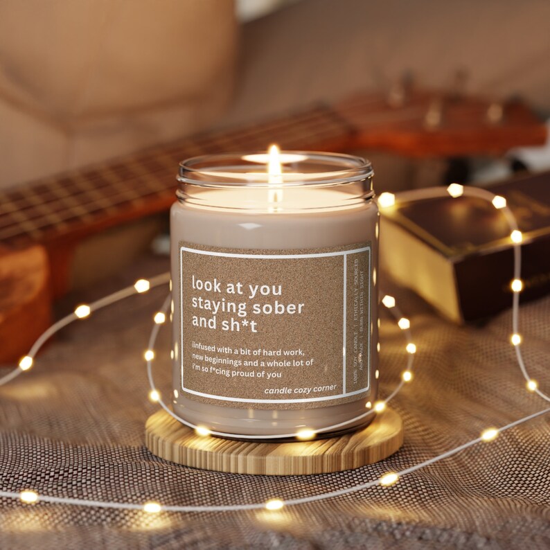 Sobriety Gift Candle: Proud of You, 9oz Soy Candle image 2