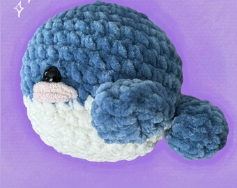 Whale Crochet Amigurumi Plushie Toy