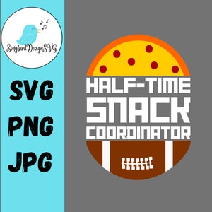 Halbzeit-Snack-Koordinator SVG, PNG, JPG | Super Bowl, Fußball, Pizza, T-Shirt, Sweatshirt-Design, Geschenk für Frauen, Frau, Freundin, Humor