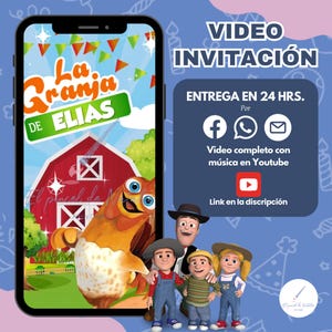 Uitnodiging voor de verjaardag van Bartolito, video-uitnodiging voor de Zenon-boerderij