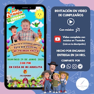 Zenón Farm Personalized Digital Invitation | Children&#39;s Birthday | Zenón Farm Party, Zenón Farm Birthday