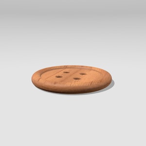 Knopfuntersetzer mit flachem Boden - 3d STL & 3MF Datei für CNC und 3D Drucker