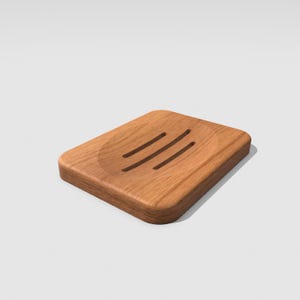 Seifenschale - tiefen Rillen - 3D STL Datei für CNC & 3MF Datei für 3D Drucker