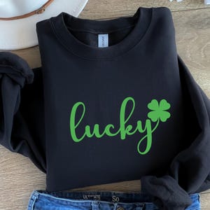 Lucky Irish Shirt, St. Patrick&#39;s Day Shirt, Shamrock T-Shirt, Irish T-Shirt for Women and Men, St. Patrick&#39;s Day Gift,Irish Sweatshirt