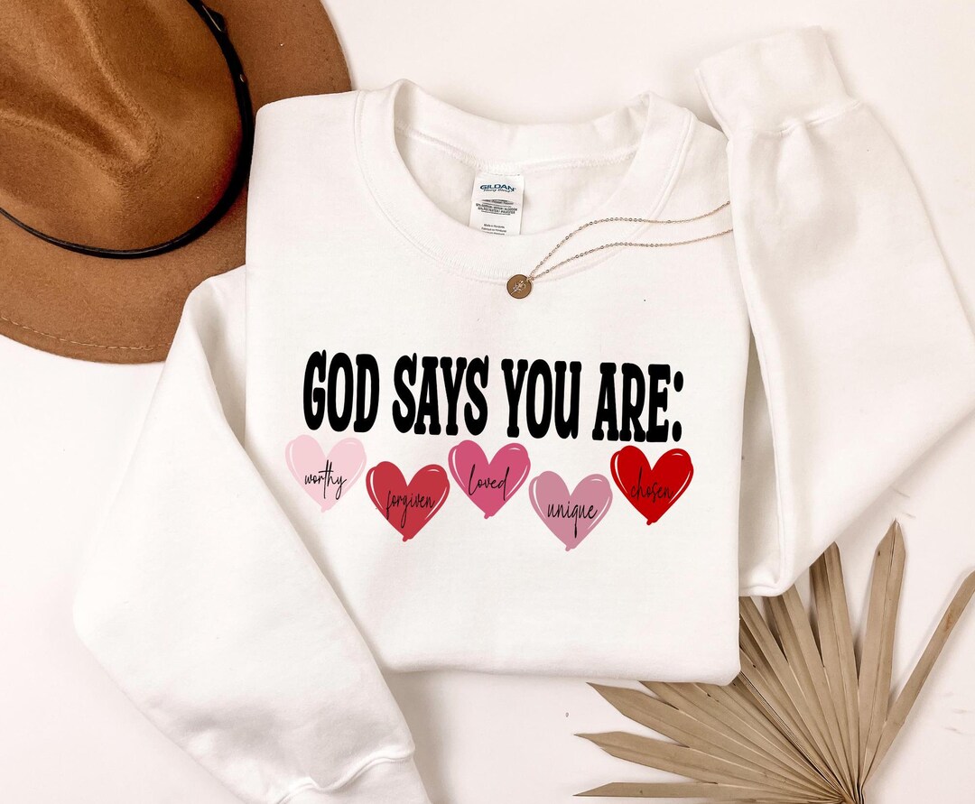 God Says You Are - Personalized Loose Pocket Oversize T-Shirt Dress