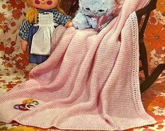 PDF Instant Digital Download Baby Crochet Crib Blanket Shawl Pattern Carseat Stroller Cover Easy Beginner Pattern