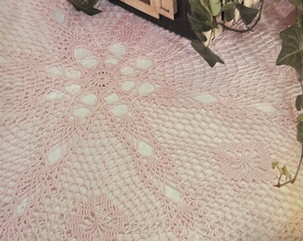 Retro Crochet Pattern Pineapple Doily Day Cloth Lace PDF Instant Digital Download Decor Vintage 29" inch diameter