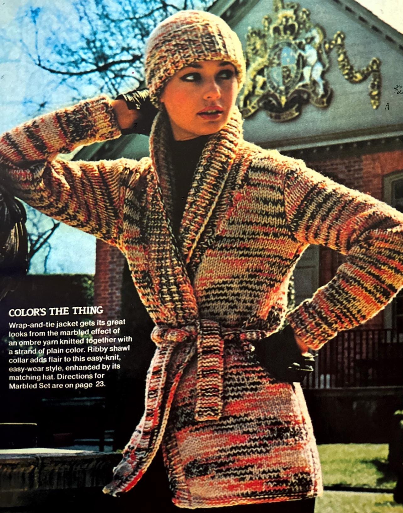 Retro Knit Pattern Women