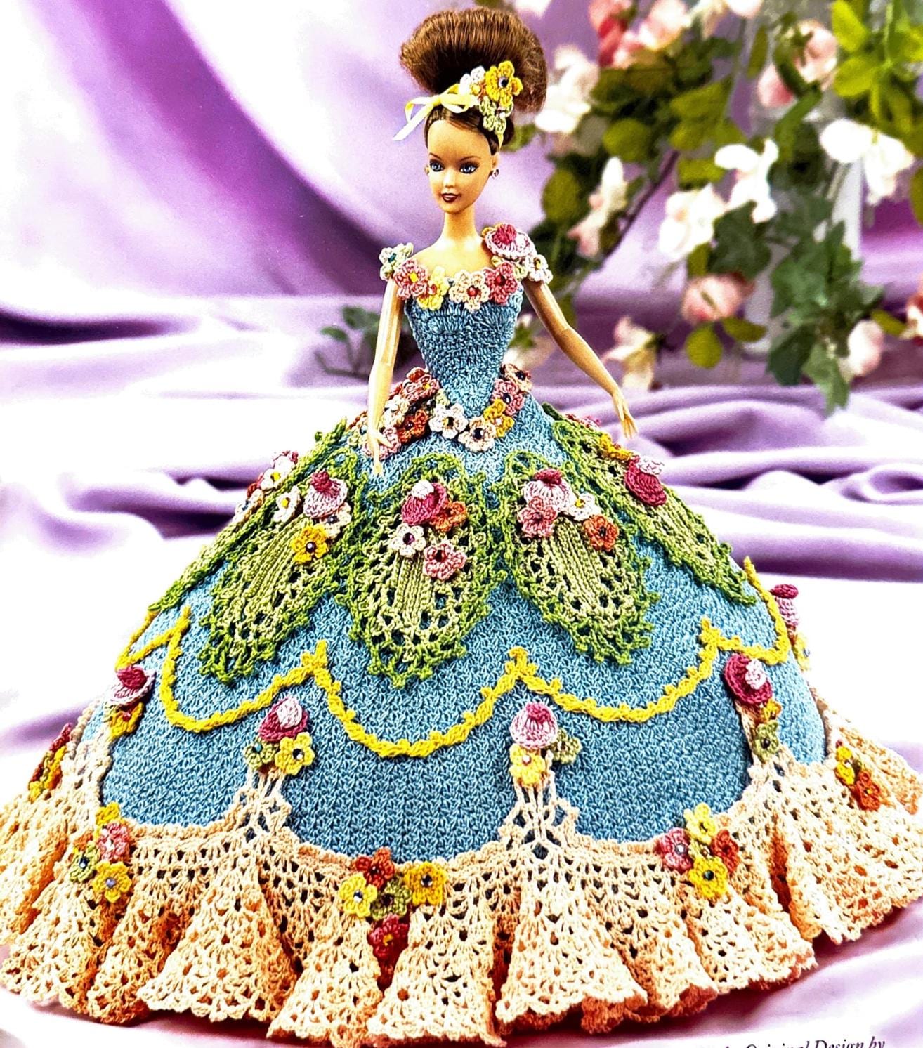 crochet barbie dress Another of my mom's crocheted dresses. : r/crochet FIBRE CRAFT 1992 SPRING PROM