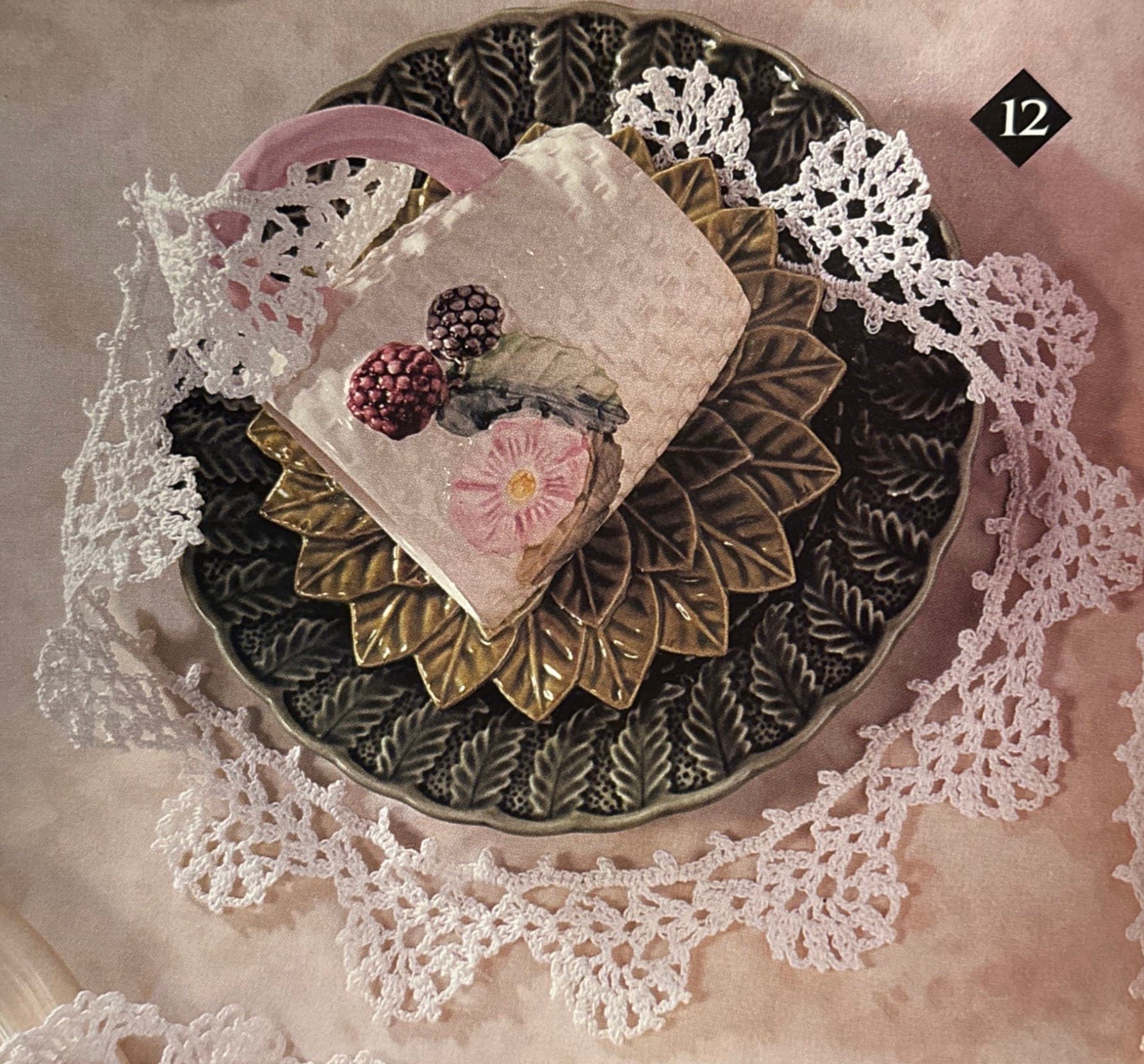 30 Doily Dress Crochet Patterns for Charming Wearables and Vintage Lace Ideas 10 Cluster Shell Edging Trim PDF Pattern