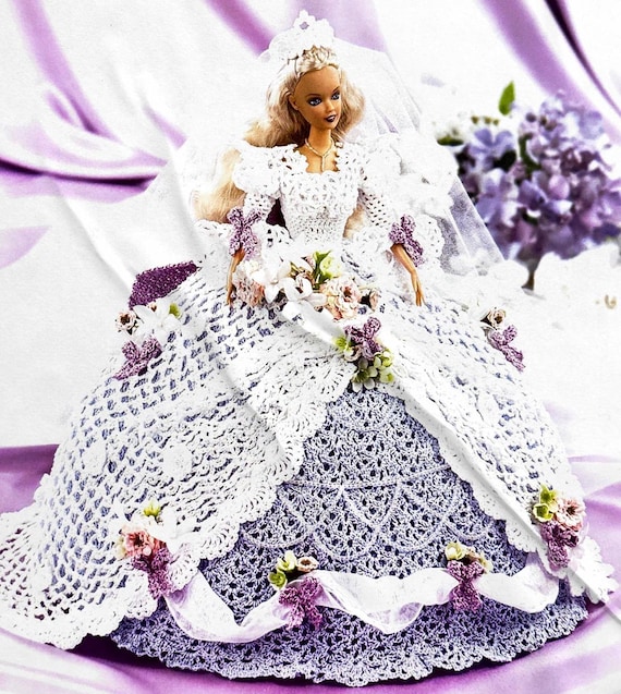 Vintage CROCHET Doll Pattern Southern Belle Bride Flower Barbie Wedding  Dress Lace Ball Gown PDF Download Debutante 11. 5 Inch - Etsy