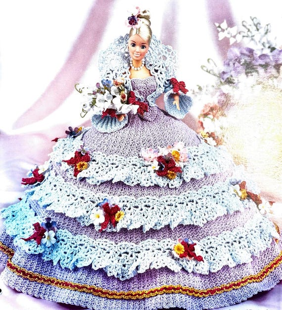 Vintage CROCHET Doll Pattern Southern Belle Lily Flower Barbie Dress Lace  Ball Gown PDF Download Debutante 11. 5 Inch - Etsy