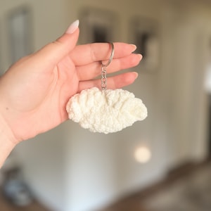 Crochet Dumpling Plush Keycharm: Handmade Gyoza Food Toy