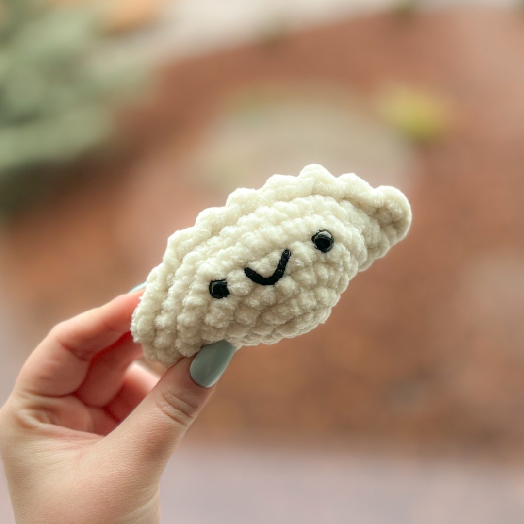 Dumpling Plushie, Dumpling Toy, Amigurumi, Food Plushie, Potsticker