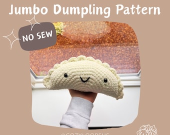 Jumbo Dumpling Crochet Pattern: No-Sew Amigurumi (PDF Pattern)