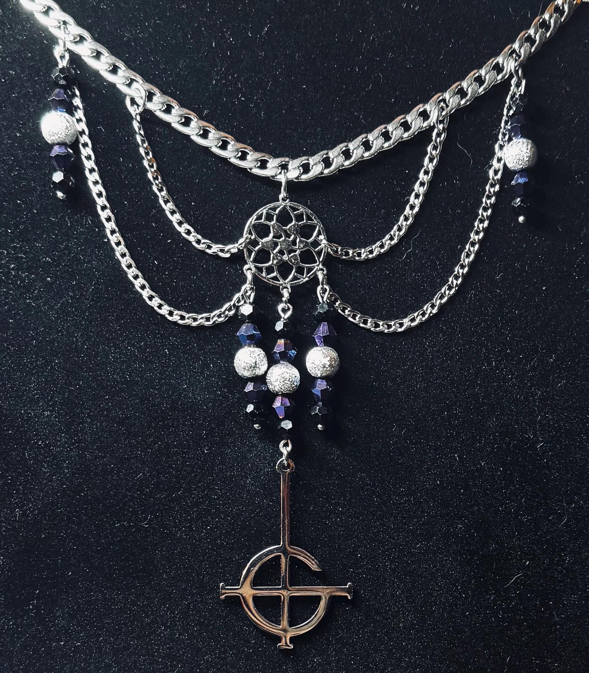 Ghost BC Necklace Nameless Ghost Band Grucifix Papa Emeritus Patch