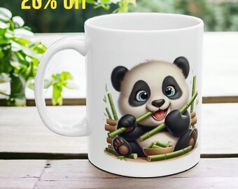 Panda Reminder Mug - Remember to Have a Nice Day Coffee Cup 11oz