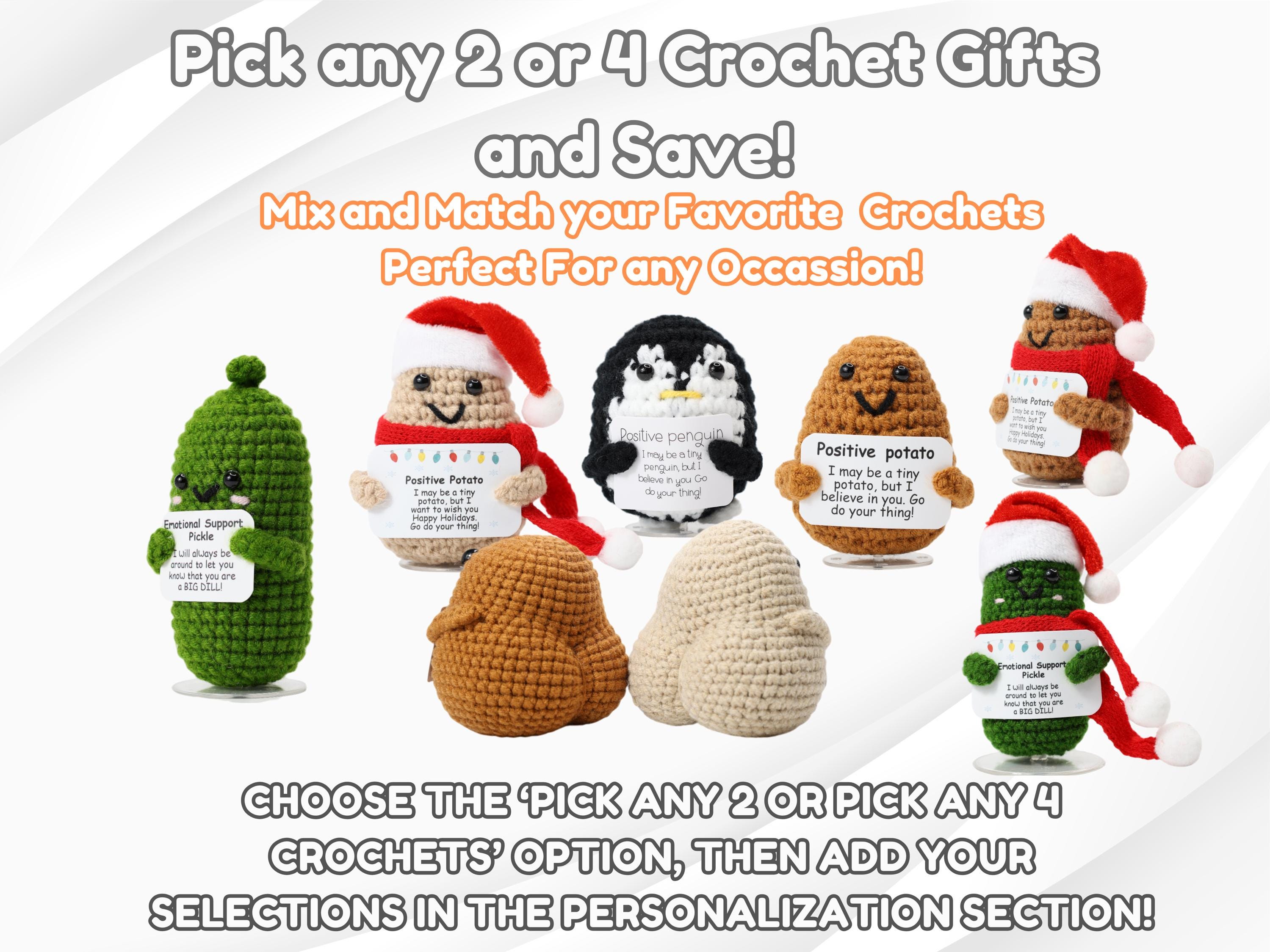 Funny Sister Gifts For Mothers Day - Positive Potato Crochet Doll