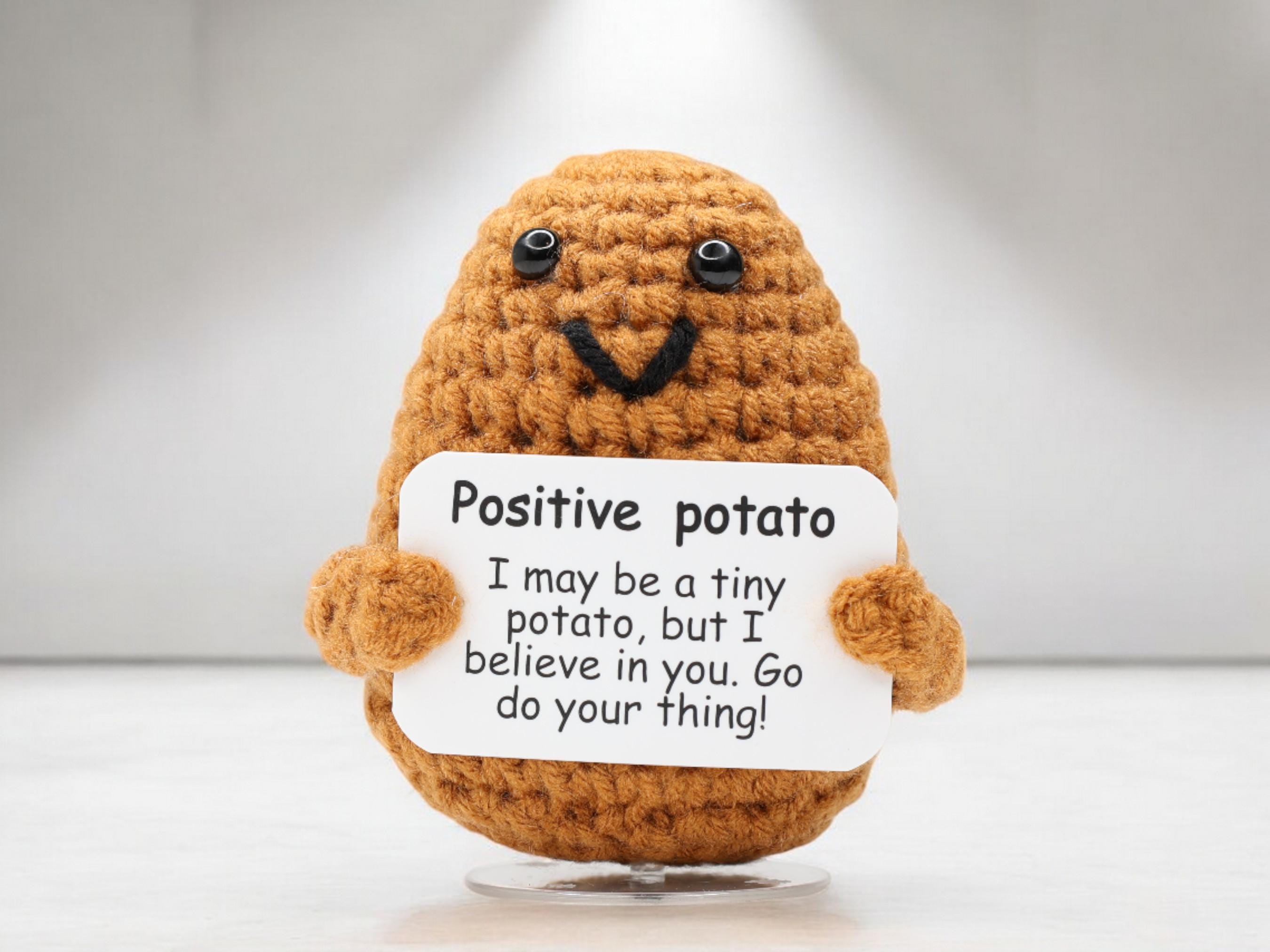 Positive Doll - Bambola Portafortuna A Forma Di Patata Con Biglietto Motivazionale