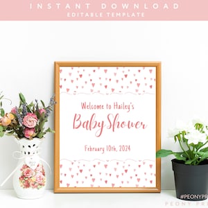Panneau de bienvenue A Little Sweetheart is on the way