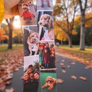 Photos Camera Strap, Unique Camera Gift, Personalized Camera Strap With Your Photos Images, Photo Collage Gift, Keepsake Gift