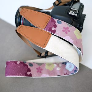 Kawaii körsbärsblommande kamerarem, japansk blommig rem för DSLR-kamera, fotografpresent till naturälskare, kameratillbehör