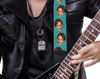 Your Photo Guitar Strap, Personalized Gift, Customized Acoustic, Electric, Bass, and Classical Guitar Strap, Your Photo On The Guitar Strap