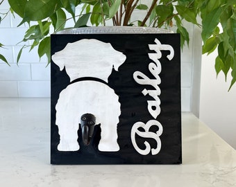 Soporte de correa para perros personalizado, soporte de correa para mascotas de madera personalizado, correa para perros de madera 3D, soporte para correas a tope para perros, letrero para perros hecho a mano, más de 250 razas