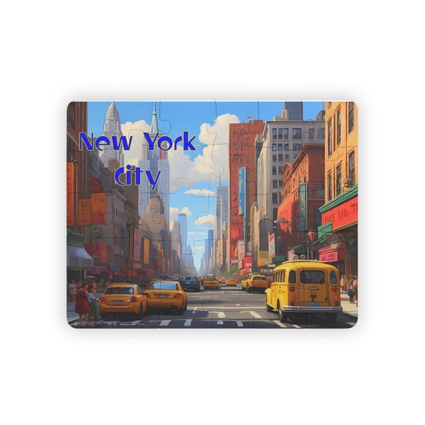 Kids' Travel Puzzle, New York City, 30-Piece, Jigsaw Puzzle, Puzzle Gift, Gift for Children, Travel Gift, Souvenir