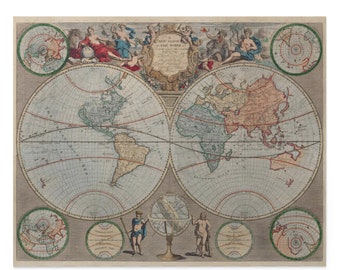 Old Map Puzzle 1 (500-Piece) - Jigsaw Puzzle, Unique Puzzle, Puzzle for Adults, World Map Puzzle