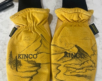 Custom Kinco ski gloves/mitts