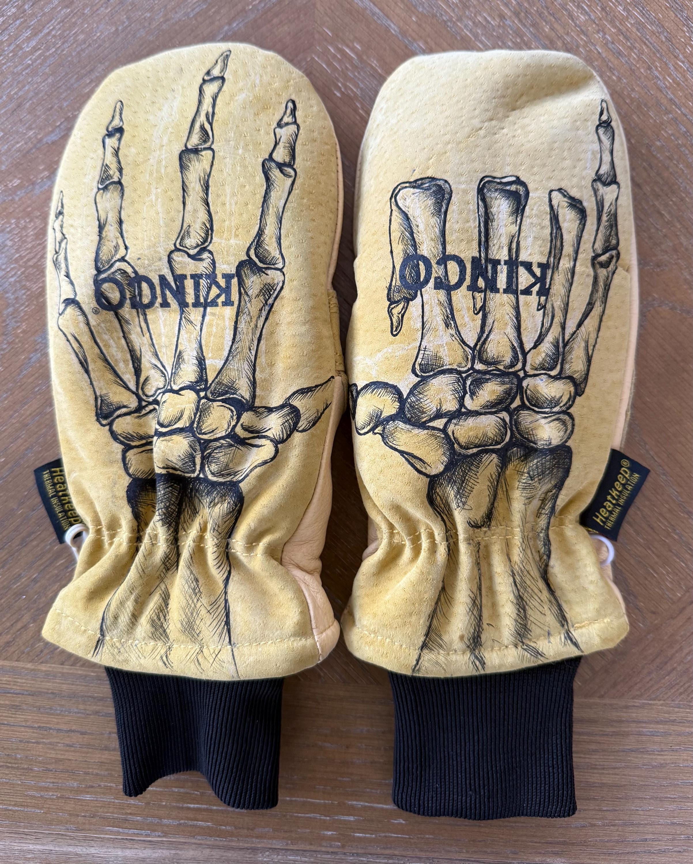 Bones X Kinco Snow Gloves/mitts - Etsy