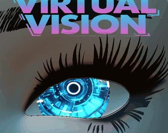 Audiolink azul criptográfico animado VRChat Circle Eyes para uso personal y comercial