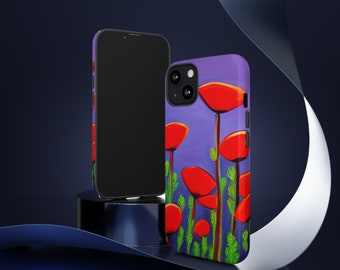 Handmade phone case designs for a unique look. Tough case for all current iPhone models with double layer for extra durability.