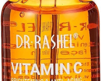 Dr Rashel Suero facial con vitamina C - Suero facial iluminador con ácido hialurónico antiarrugas y antienvejecimiento