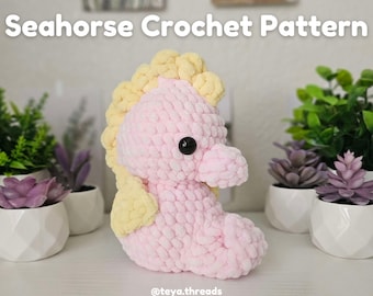 Patrón de ganchillo de caballito de mar en PDF (descarga)