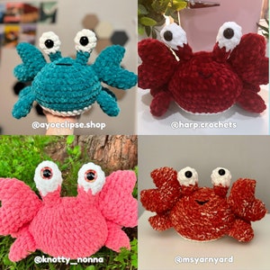 Crab Crochet Pattern PDF Download - Etsy