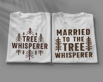 Arborist Wife and Husband Tee, Matching Couple Shirts, Outdoor Lovers Tees, Unique Couples Shirt Gift, Nature Lovers Shirt