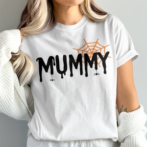 Mummy Halloween T-Shirt, Spooky Mummy Shirt, Halloween Party Tee, Cute Mummy Top, Halloween Costume T-Shirt, Funny Mummy Shirt
