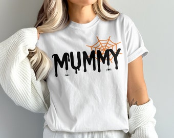 Mummy Halloween T-Shirt, Spooky Mummy Shirt, Halloween Party Tee, Cute Mummy Top, Halloween Costume T-Shirt, Funny Mummy Shirt