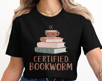 Comfy Reading Shirt, Certified Bookworm T-Shirt, Bibliophile Tee, Reading Enthusiast Shirt, Cozy Reader Apparel, Bookworm Top