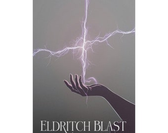 Eldritch Blast Wall Art Poster, Fantasy Magic Artwork, Dungeons Dragons Poster, Mystical Hand Artwork, Magic Spell Poster