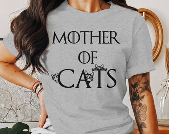 Mother Of Cats T-Shirt, Cute Cat Mom Gift, Funny Cat Lover Tee, Cat Lady Shirt, Cat Mom Graphic Tee, Mother's Day Gift, Cat Lover T-Shirt