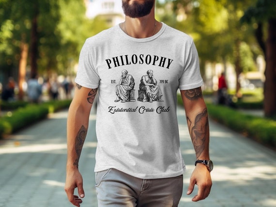 Existential Crisis Club Shirt, Philosophy T-Shirt, Vintage Style Philosophy Tee, Funny Philosophy Shirt, Philosophy Lovers Gift