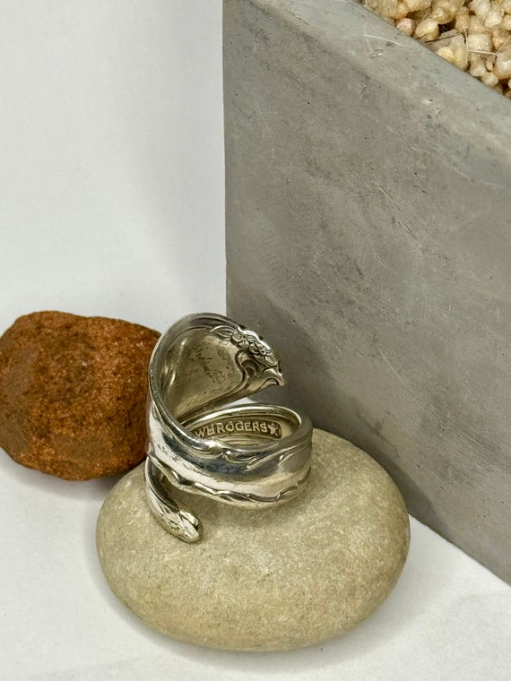 Vintage Silverware Statement Ring - image 1