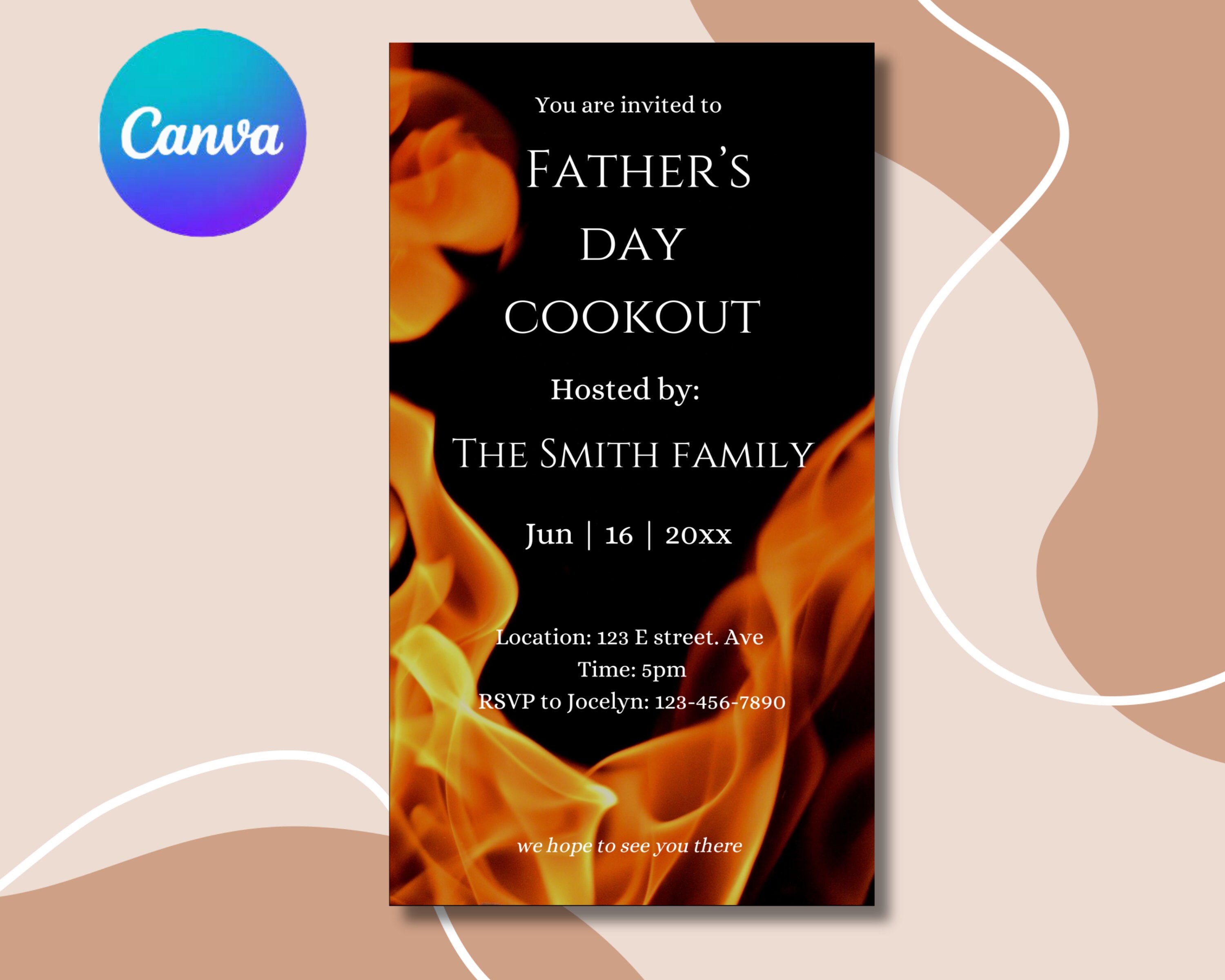 Happy Fathers Day Invite Barbecue Invite Fathers Day Bbq Brunch